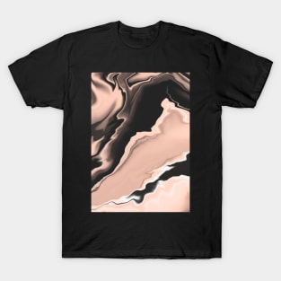 Pink and black marbling 196 T-Shirt